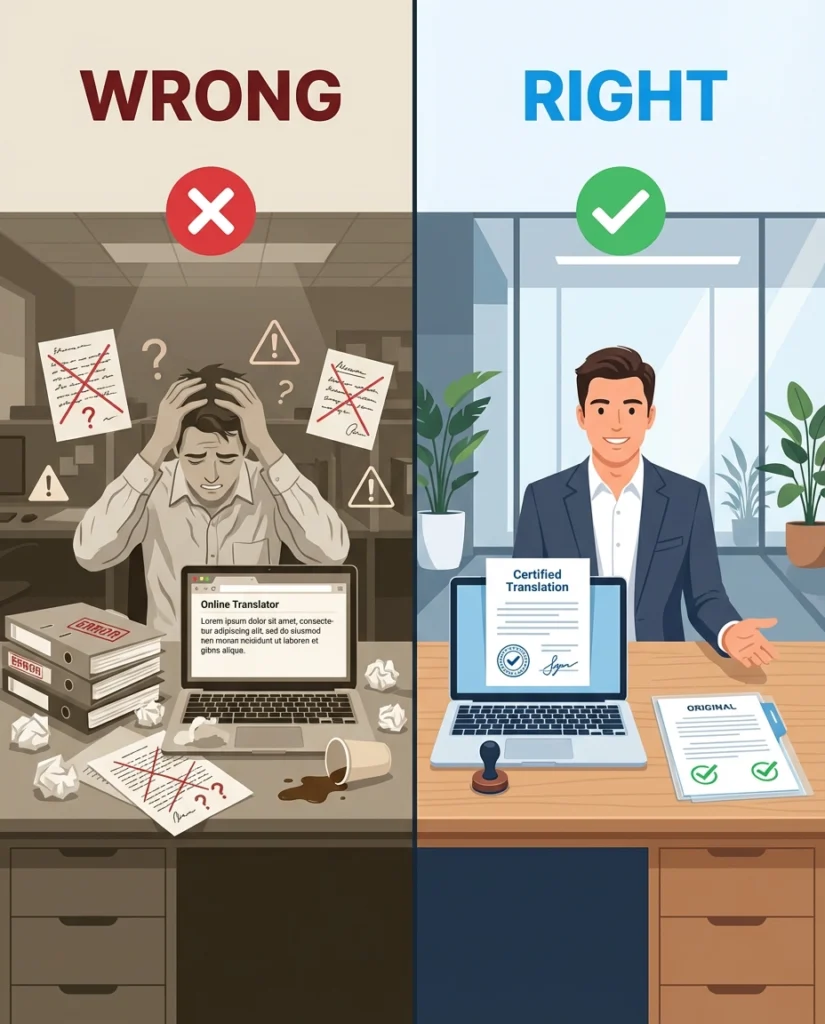 Common mistakes to avoid when translating document