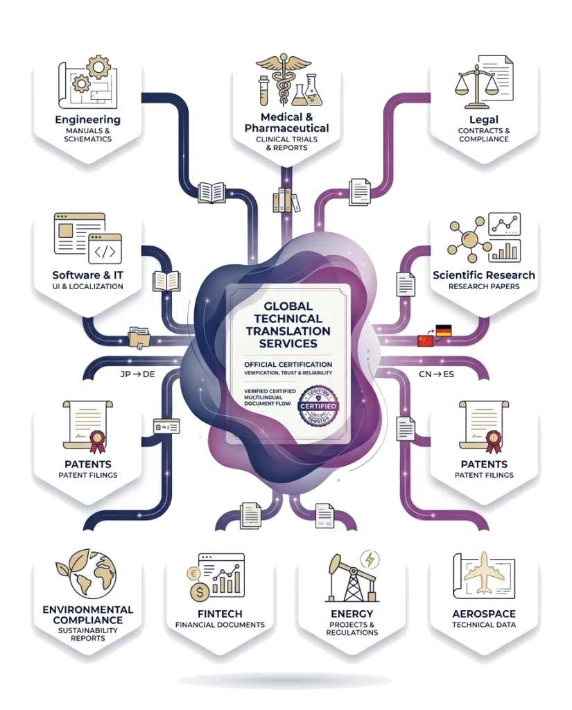 Our Technical Translation Services Include